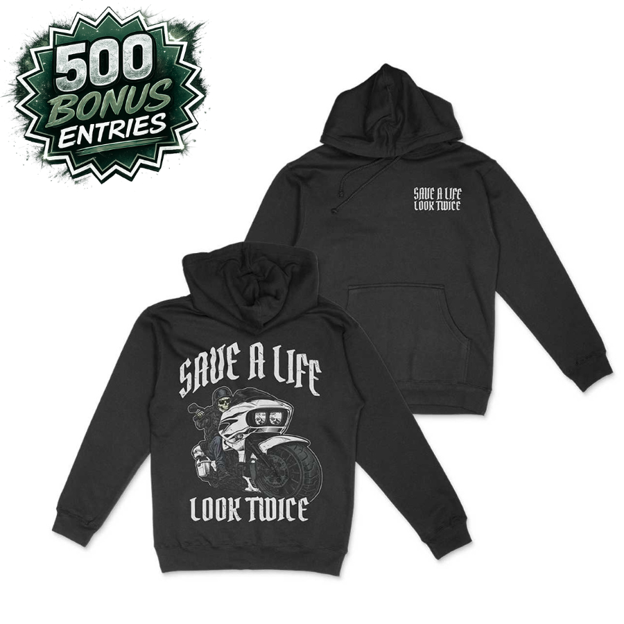 Save a Life Look Twice Hoodie