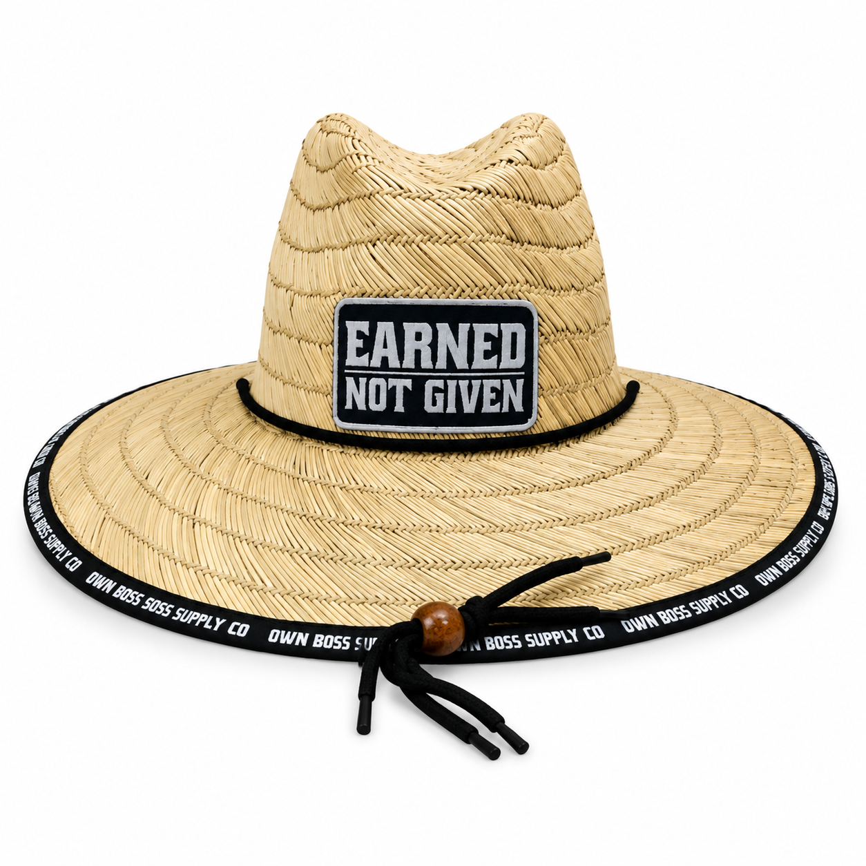 Earned Not Given Straw Hat