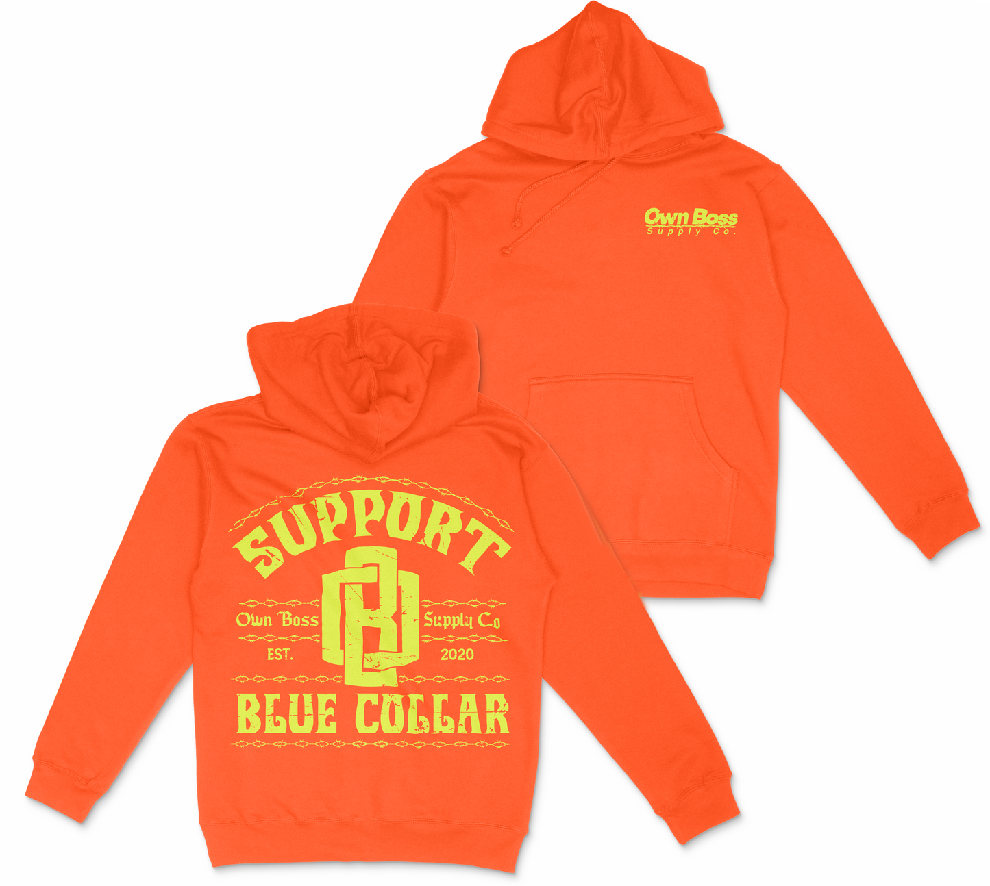 Support Blue Collar Hoodie