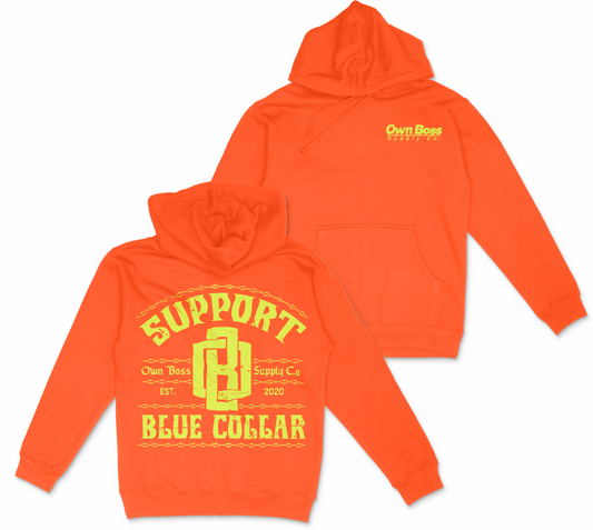 Support Blue Collar Hoodie