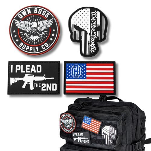 Patriotic Tactical Patch Set - Own Boss Supply Co