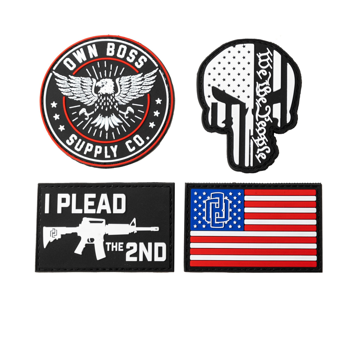 Patriotic Tactical Patch Set - Own Boss Supply Co