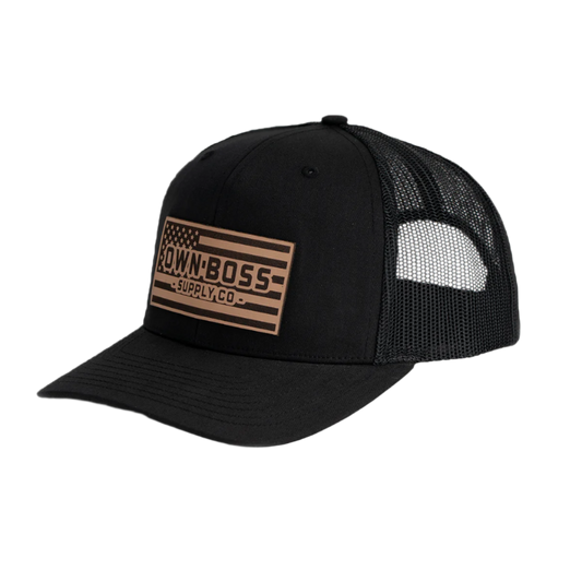 Leather Patch Trucker Hat
