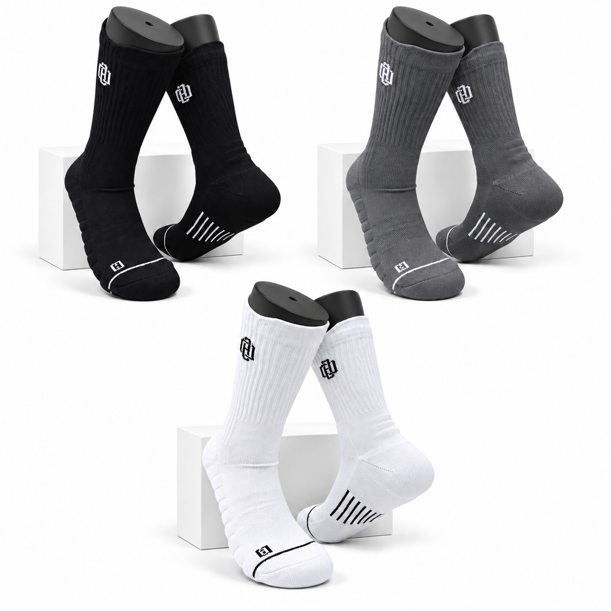 Assorted Crew Performance Socks (3-Pack)